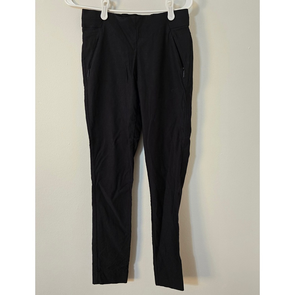 Anne Klein Pant Womens Small Black Elastic Waist